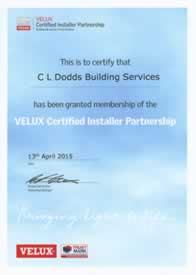 Velux Certified Installer Partnership